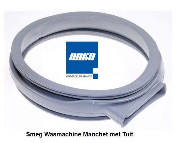 Smeg Wasmachine Manchet met Tuit,Smeg Wasmachine Manchet,Smeg Wasmachine onderdelen,Smeg deurrubber Wasmachine, Origineel Smeg Onderdelen,STA161, LSE16B, AWG327,757850012