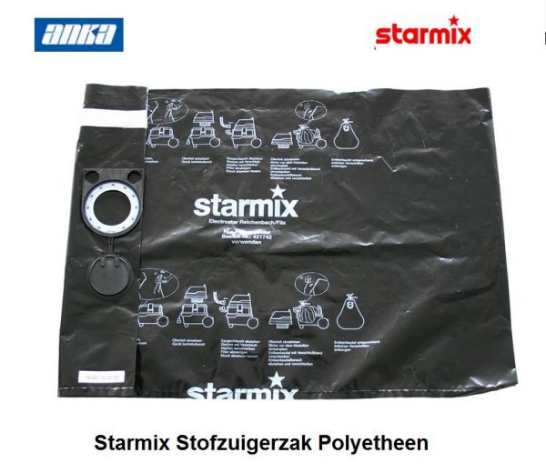 425764, Starmix Stofzuigerzak Polyetheen .Starmix  Stofzuigerzakken,Starmix Stofzuiger Onderdelen,Starmix accessoires,