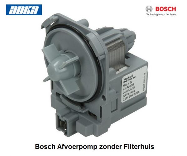 Bosch Pomp zonder filterhuis,Bosch Pomp zonder filterhuis Wasmachine,Bosch Pomp wasmachine,Bosch wasmachine Onderdelen.Afvoerpomp Bosch Wasmachine,Bosch Afvoerpomp  Compleet Wasmachine,